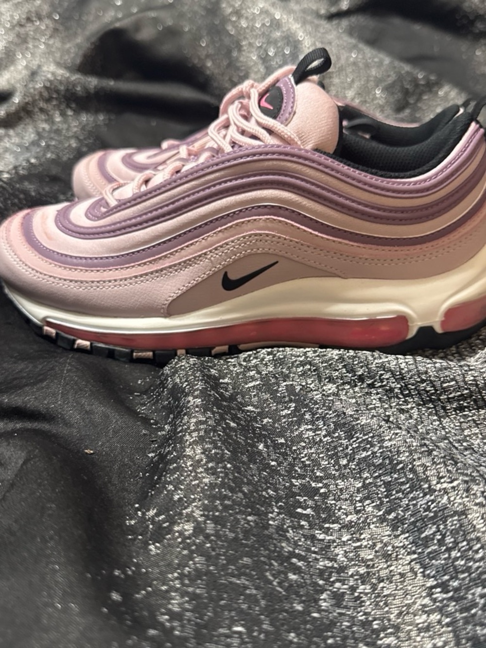 Nike Women's Pink & Purple Layered Air Max 97 Sneakers - Picture 3 of 5